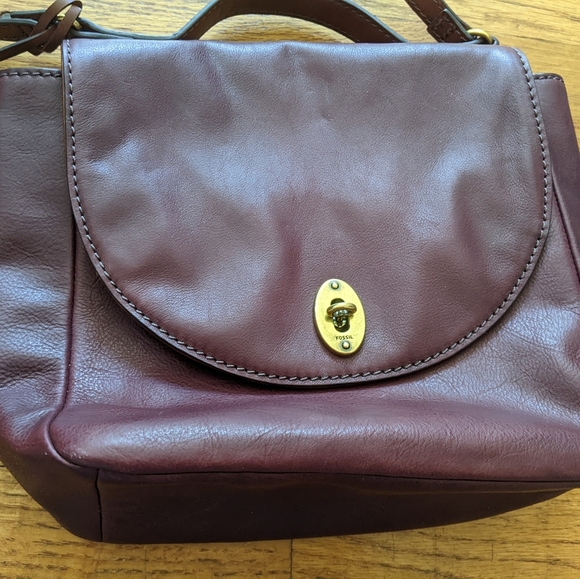 NWOT Fossil Vintage Classic Crossbody Fig - Picture 2 of 8